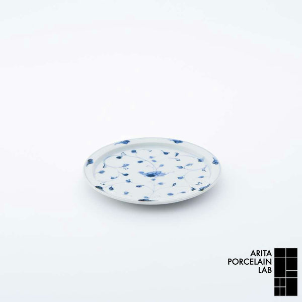 岡晋吾 5寸天平 平皿 染付万暦