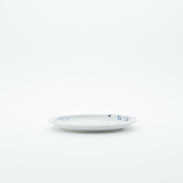 岡晋吾 5寸天平 平皿 菊絵