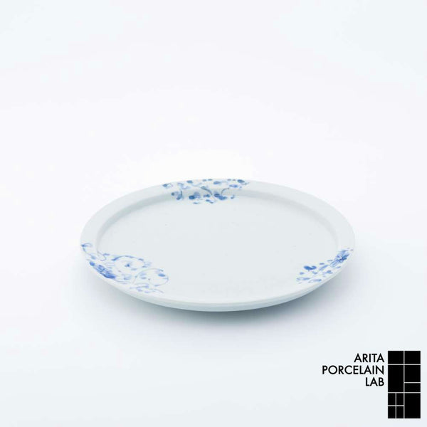 岡晋吾 7寸天平平皿 菊唐草