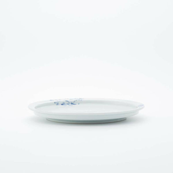 岡晋吾 7寸天平平皿 菊唐草