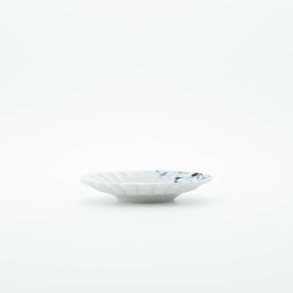 岡晋吾 菊型小皿 菊絵