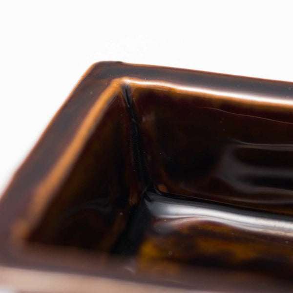 岡晋吾 角豆鉢 飴釉