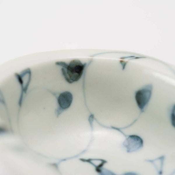 岡晋吾 楕円豆鉢 染付万暦