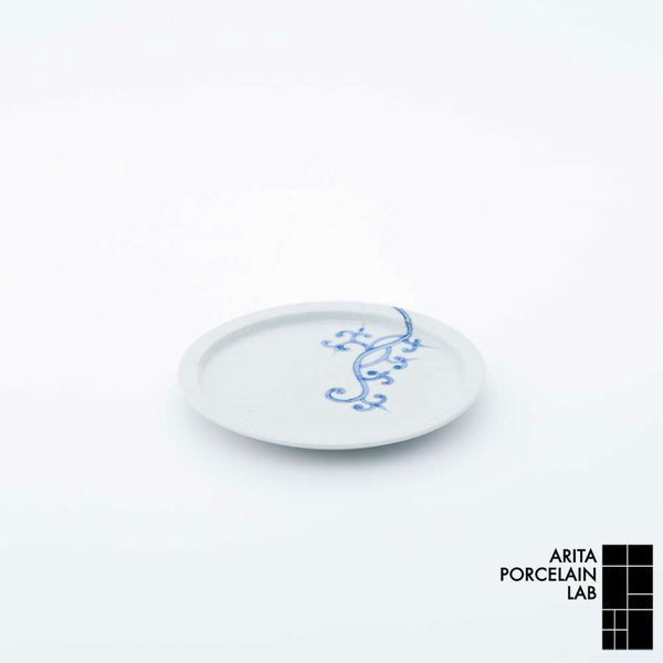 岡晋吾 5寸天平 平皿 竜唐草