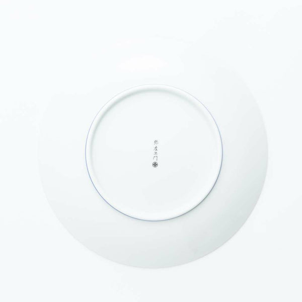 新弥左ヱ門 大皿 ゴールド 巻物四君子 化粧箱入