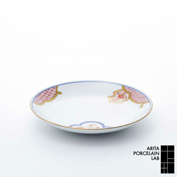 新弥左ヱ門 平皿(小) ゴールド 花ぎり