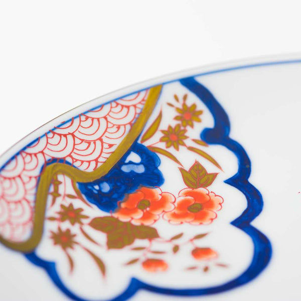 新弥左ヱ門 平皿(小) ゴールド 花ぎり