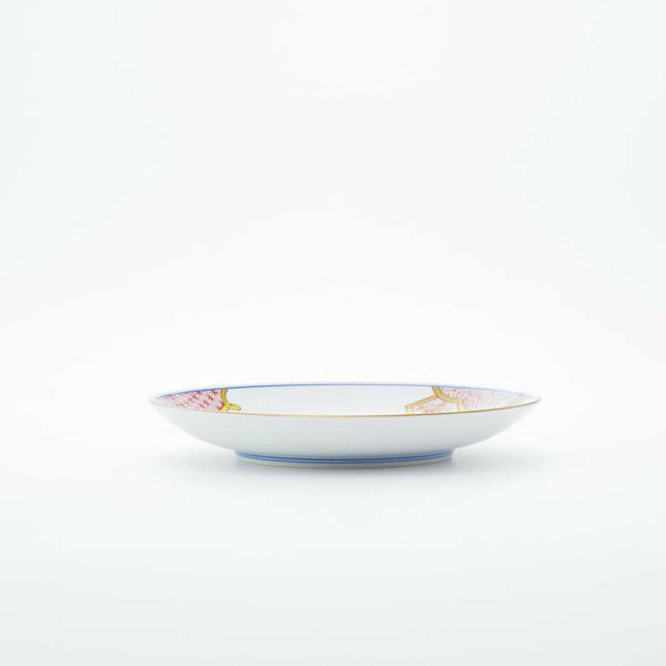 新弥左ヱ門 平皿(小) ゴールド 花ぎり