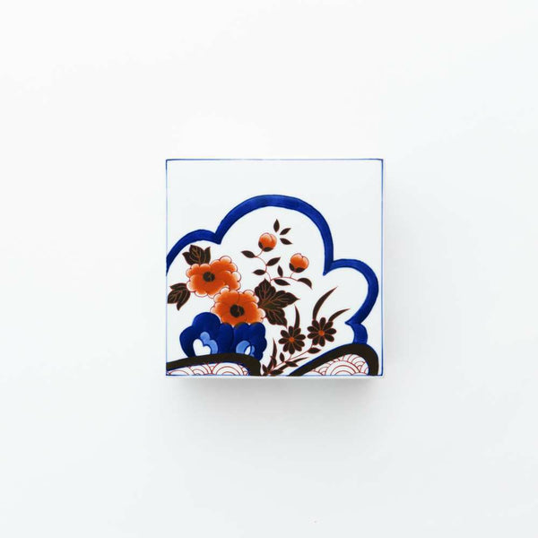 新弥左ヱ門 二段重 ゴールド 花ぎり 化粧箱入