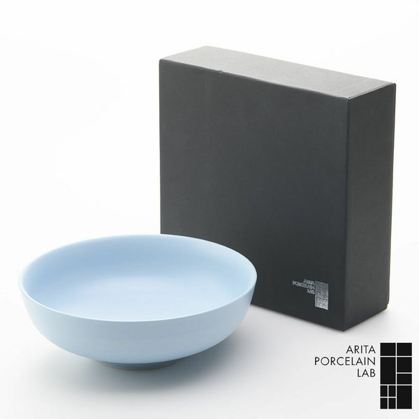 STANDARD COLOR 丸菓子鉢 20cm パールブルー 化粧箱入