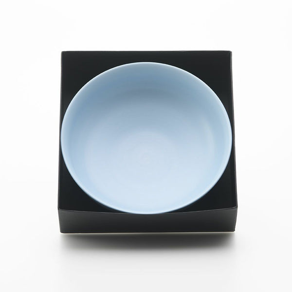 STANDARD COLOR 丸菓子鉢 20cm パールブルー 化粧箱入