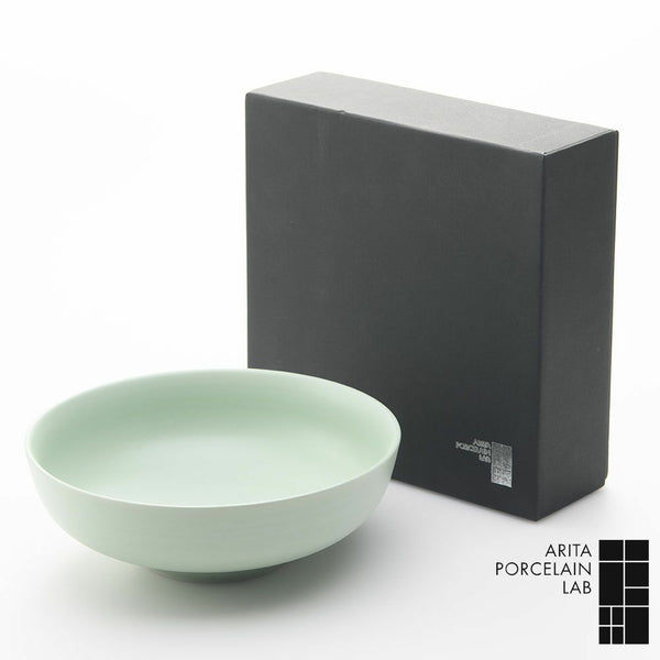 STANDARD COLOR 丸菓子鉢 20cm パールグリーン 化粧箱入