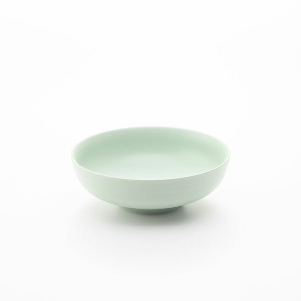 STANDARD COLOR 丸菓子鉢 20cm パールグリーン 化粧箱入