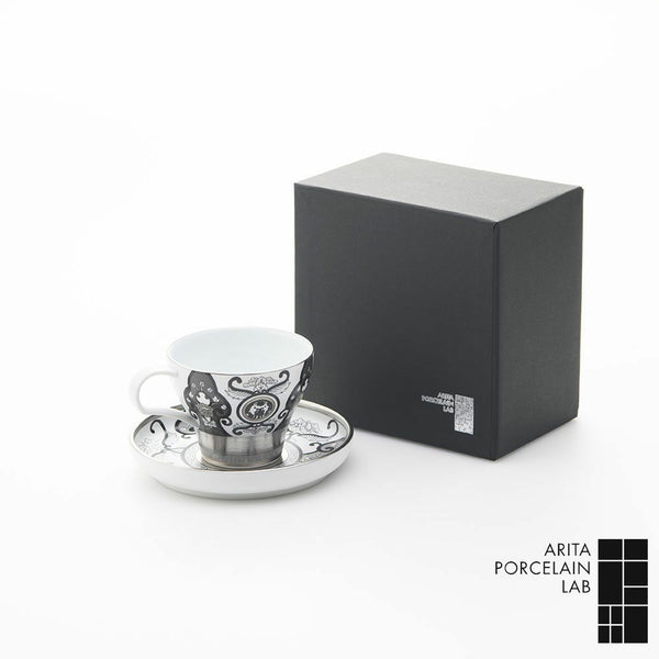 JAPAN SNOW カップ&ソーサー 古伊万里草花紋 化粧箱入