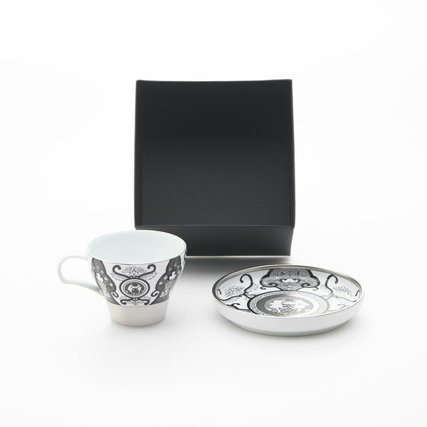 JAPAN SNOW カップ&ソーサー 古伊万里草花紋 化粧箱入