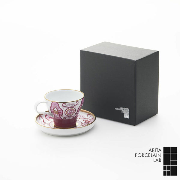 JAPAN AUTUMN カップ&ソーサー 古伊万里草花紋 化粧箱入