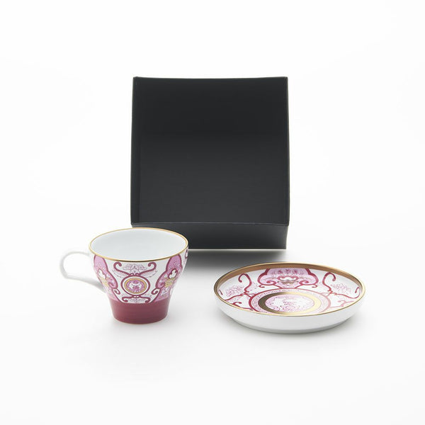 JAPAN AUTUMN カップ&ソーサー 古伊万里草花紋 化粧箱入