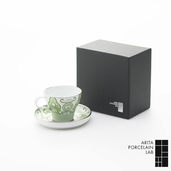 JAPAN TEA カップ&ソーサー 古伊万里草花紋 化粧箱入