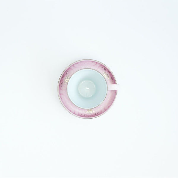 JAPAN CHERRY ティーカップ&ソーサー 古伊万里草花紋