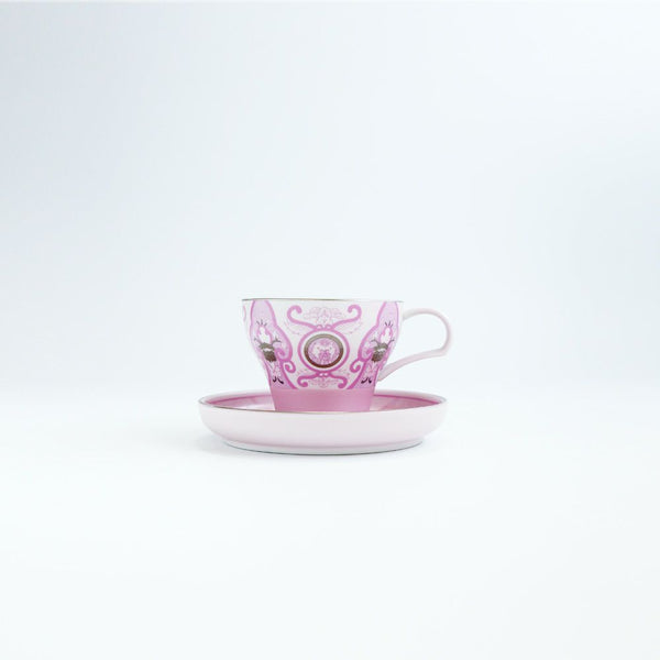 JAPAN CHERRY ティーカップ&ソーサー 古伊万里草花紋