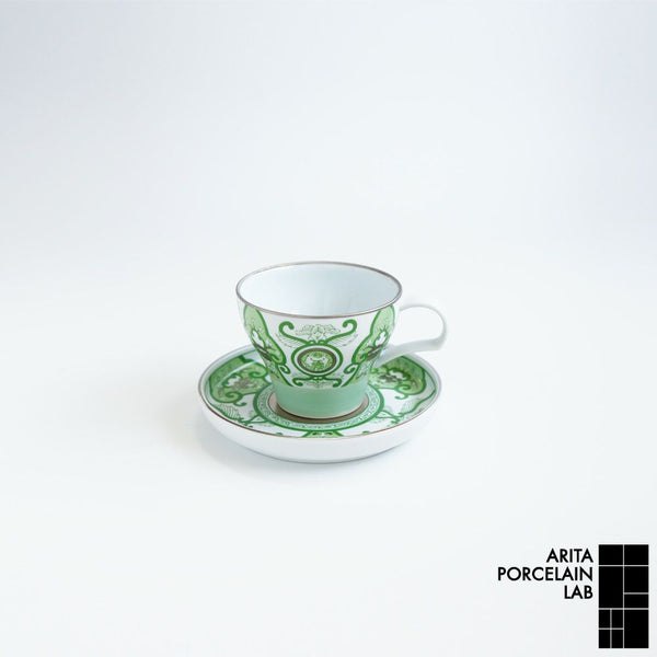 JAPAN TEA ティーカップ&ソーサー 古伊万里草花紋