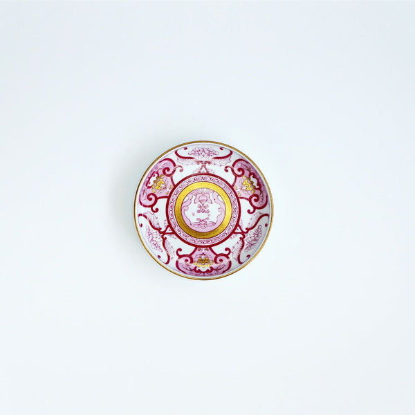 JAPAN AUTUMN ティーカップ&ソーサー 古伊万里草花紋 ワインレッド