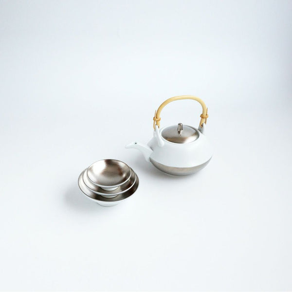 JAPAN SNOW 屠蘇器セット 屠蘇器 盃3種 プラチナ 化粧箱入