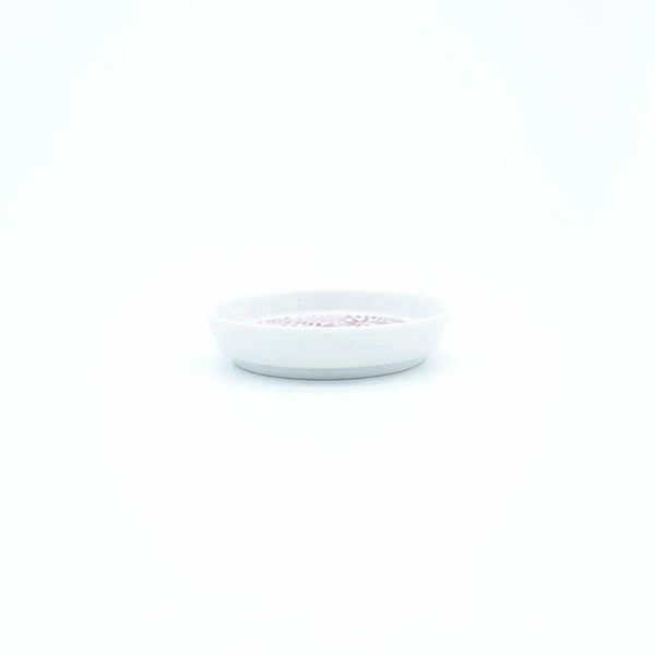 JAPAN AUTUMN 薬味皿 蛸唐草 ワインレッド