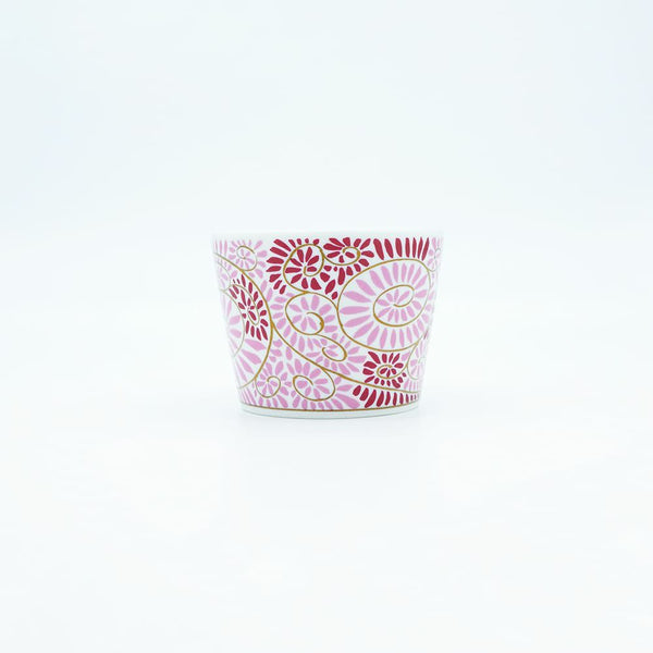 JAPAN AUTUMN 蕎麦猪口 蛸唐草 ワインレッド