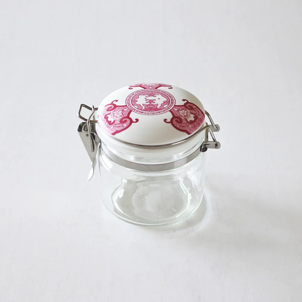 JAPANシリーズ 密閉保存瓶 キャニスター 古伊万里草花紋 オリジナルクッキー5種 化粧箱入