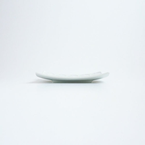 GAUFRE 七宝 正方皿(小) ホワイト