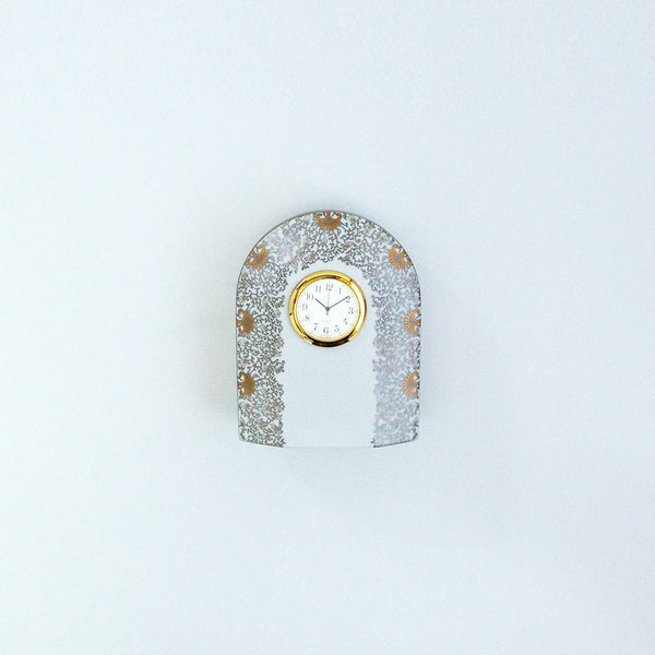 JAPAN AUTUMN 置時計 ゴールド 更紗 化粧箱入