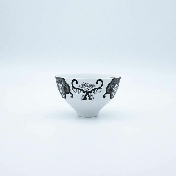 JAPAN SNOW JAPAN AUTUMN 段付飯碗 古伊万里草花紋 2個セット 化粧箱入