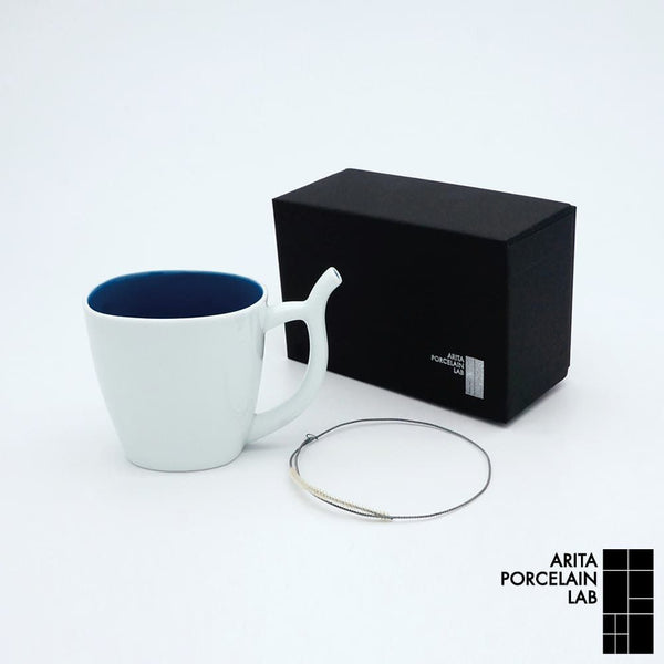 STANDARD COLOR ストローコップ 内青釉外白磁 ブラシ&化粧箱入