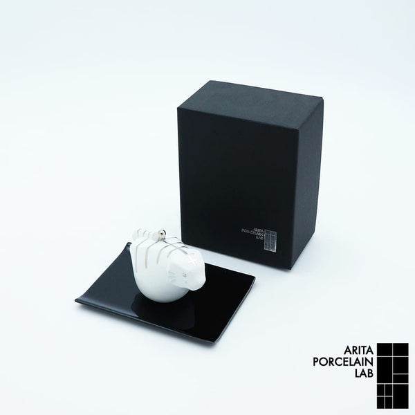 JAPAN SNOW 干支 置物セット 寅 プラチナ 化粧箱入