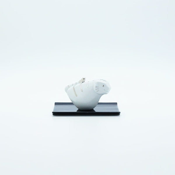 JAPAN SNOW 干支 置物セット 寅 プラチナ 化粧箱入