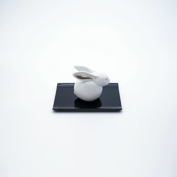 JAPAN SNOW 干支置物セット 卯 プラチナ 化粧箱入