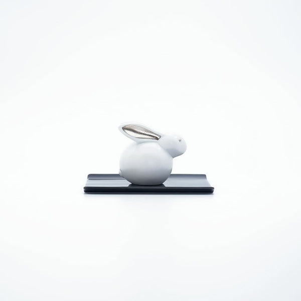 JAPAN SNOW 干支置物セット 卯 プラチナ 化粧箱入