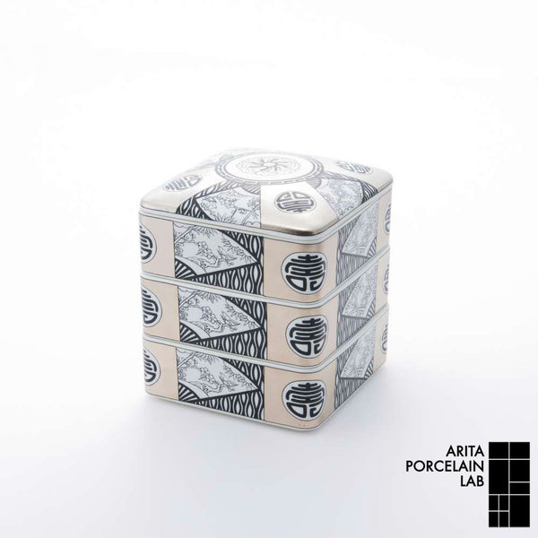 JAPAN SNOW 三段重 丸紋寿 吉祥文様