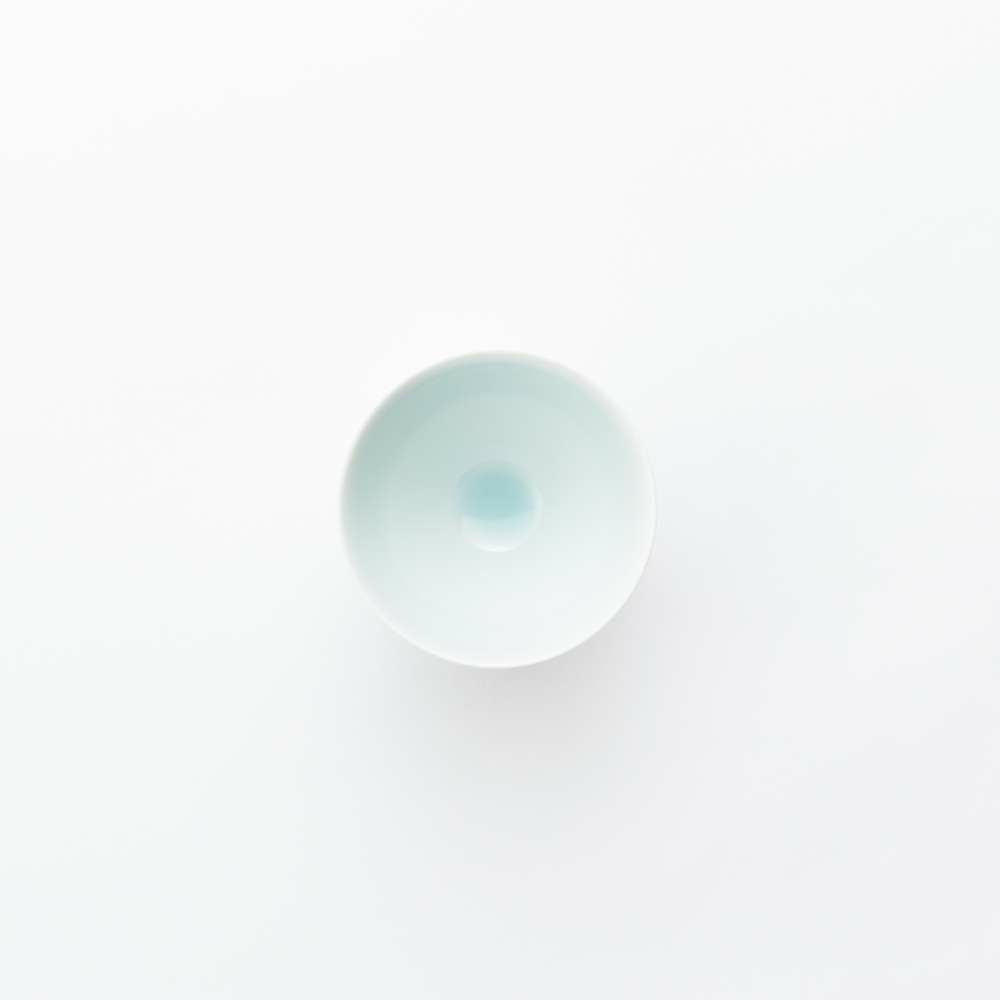 STANDARD COLOR 段付飯碗 内青白磁外刷毛