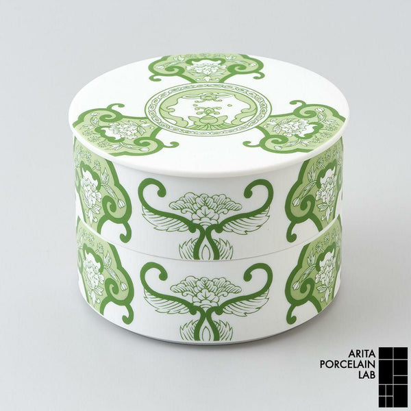JAPAN TEA ミニお重（二段重） 古伊万里草花紋 – ARITA PORCELAIN LAB