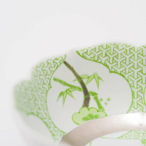 ！[30%OFF 新春初売りSALE]JAPAN TEA アウトレット 小鉢 三方ガラミ紋 グリーン