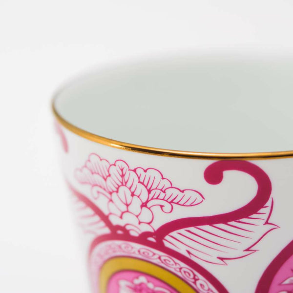 ！[30%OFF 新春初売りSALE]JAPAN AUTUMN アウトレット ロックカップ 古伊万里草花紋 ワインレッド