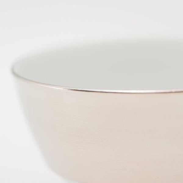 ！[60%OF新春初売りSALE 2個セット] JAPAN SNOW アウトレット 段付飯碗 プラチナ