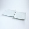 GAUFRE 瑞雲 正方皿（小） ホワイト 2枚セット 化粧箱入