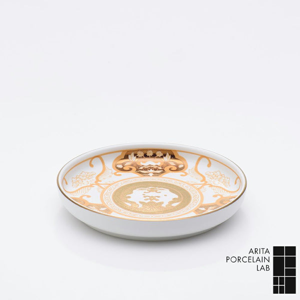 ！[60%OFF 新春初売りSALE 2個セット] JAPAN AUTUMN アウトレット モデルチェンジ品 和皿19cm 古伊万里草花紋 ゴールド