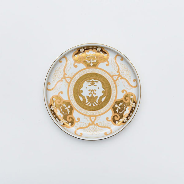 ！[60%OFF 新春初売りSALE 2個セット] JAPAN AUTUMN アウトレット モデルチェンジ品 和皿19cm 古伊万里草花紋 ゴールド