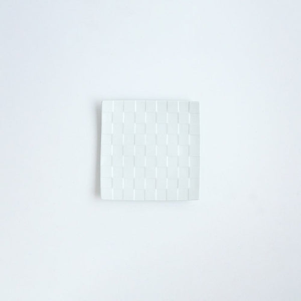 ！[60%OFF 新春初売りSALE 2個セット] GAUFRE アウトレット 市松正方皿（小） ホワイト