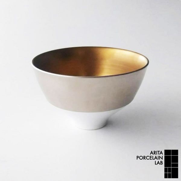 ！[30%OFF 新春初売りSALE]JAPAN シリーズ アウトレット 段付飯碗 内ゴールド外プラチナ
