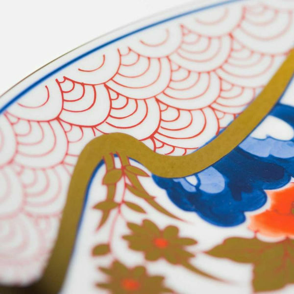 ！[60%OFF 陶器市SALE] 新弥左ヱ門 アウトレット 大皿 ゴールド 花ぎり 2個セット